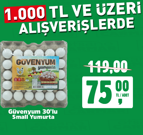 Uygulamaya Özel Yumurta İndirimi